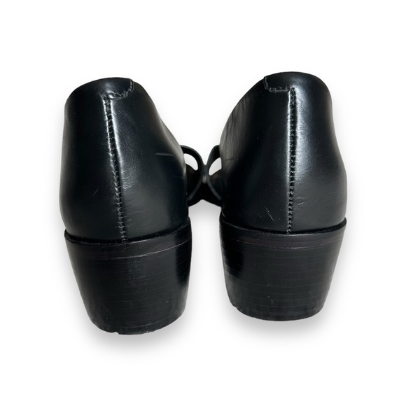 Steven Alan Women’s Wander Black Leather D'Orsay Block Heel Sandal Size 6 B - Picture 3 of 9
